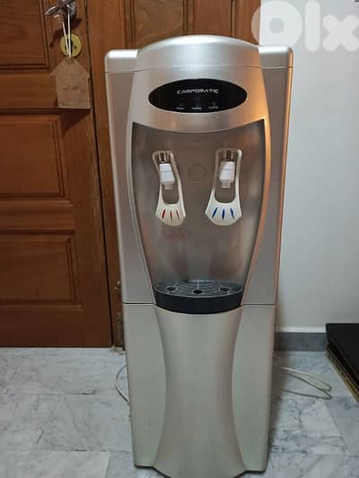 two Water dispensers silver color