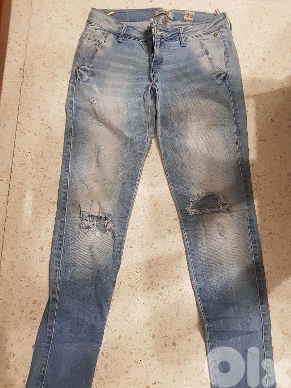 jeans eight brand size 24 means small used gd condition 0