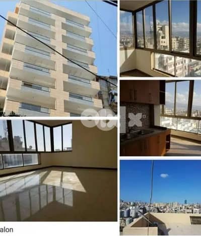 شقة في طريق الجديدة  مع تراس مطلة على بيروت و البحر