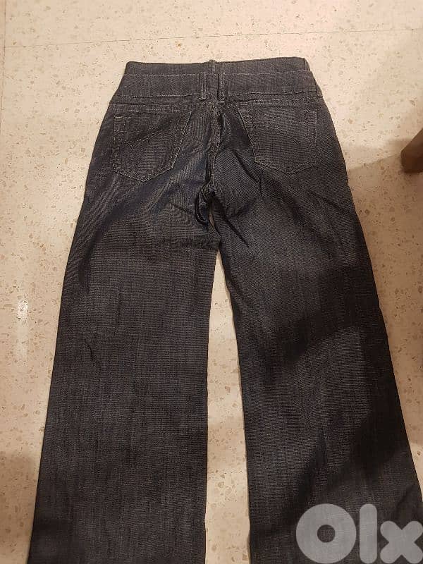 jeans grey france origin used once small 1