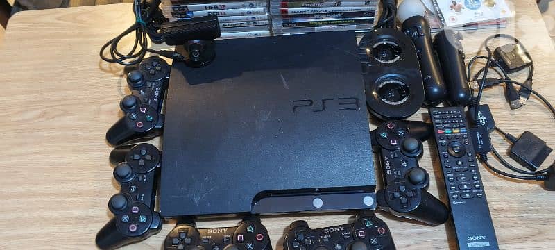 PS3 Slim Moded With accessories 3