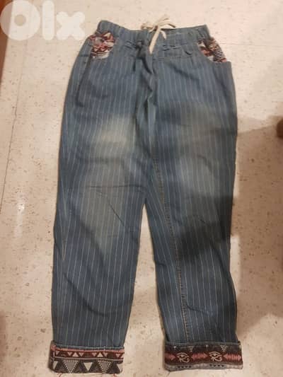 jeans raye funky with colors size s/m