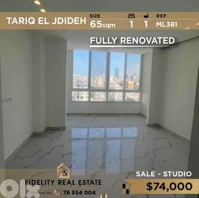Studio sale in Tariq El Jdideh ML381 استوديو  للبيع في طريق الجديدة