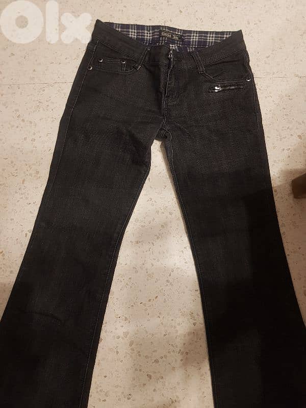 jeans france origin used once pas d. elephant black size small 0