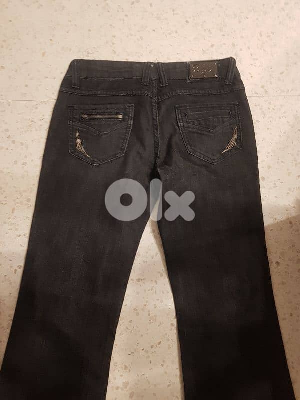jeans france origin used once pas d. elephant black size small 1