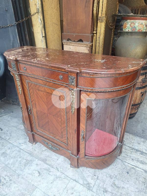 باهو رائع جدا خشب زين انتيك وجه رخام مميز سعر لقطة 3