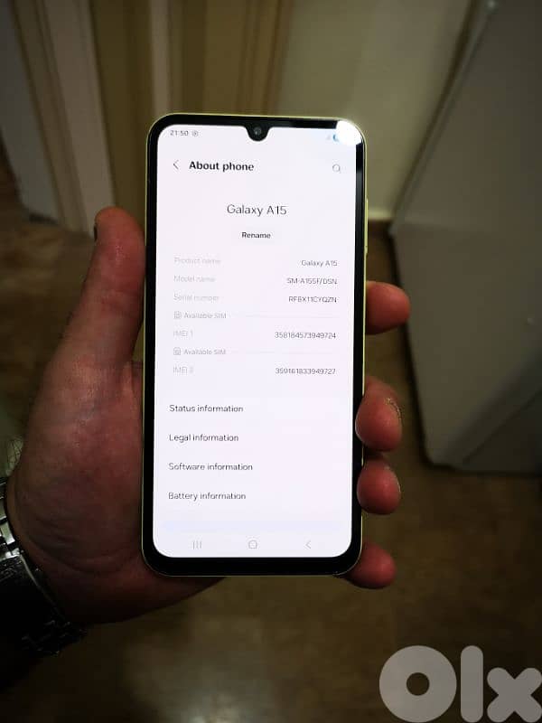 Samsung Galaxy A15 ( 16 Gb Ram and 256 GB Memory) used like New 6