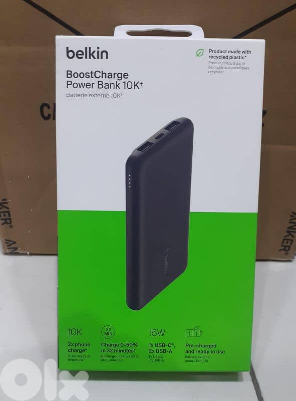 Belkin boostcharge power bank 10k 15w black 0