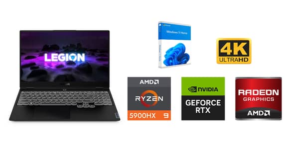 Lenovo Legion Slim 7 Ryzen 9 5900HX / 24 GB RAM / 1.5 TB SSD / 4K