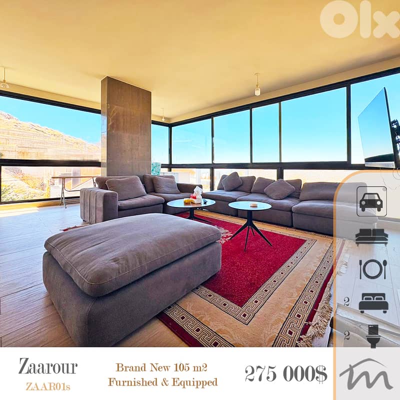 Zaarour | Signature 105m² Airbnb/Rental Investment | Panoramic View 0