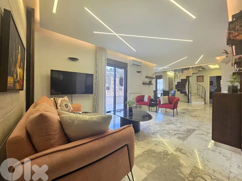 Deluxe Furnished Duplex Apartment in Tilal Ain Saadeh with Terrace 0