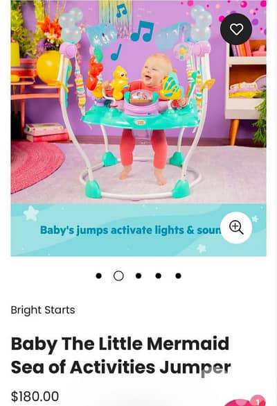 Baby The Little Mermaid Sea of Activities Jumper