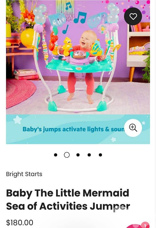 Baby The Little Mermaid Sea of Activities Jumper 0