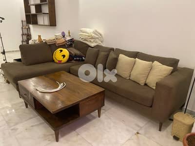 modern L shape sofa