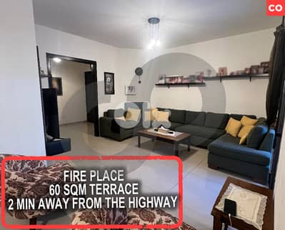Cozy, spacious, terrace, fireplace, jbeil, halat REF#CO128101