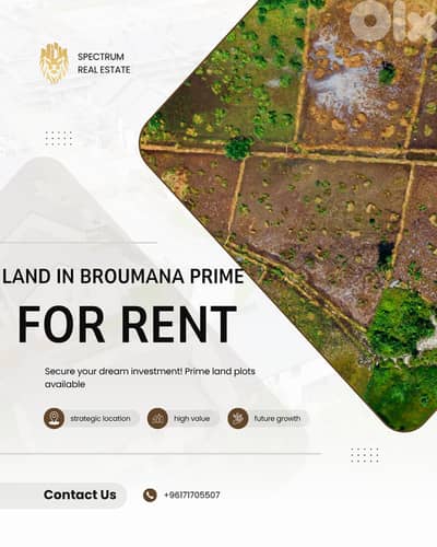 500$/Sq LAND FOR SALE IN BROUMANA PRIME 1700Sq, ZONE 30/90, (BR-360)