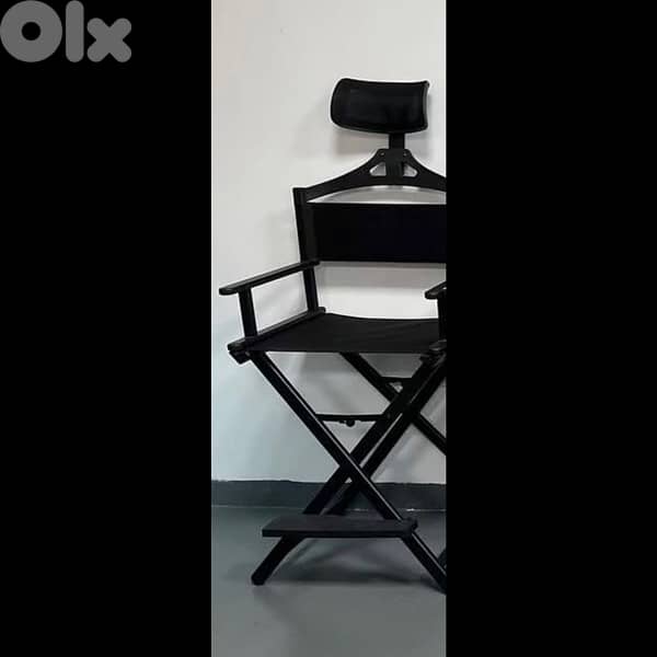 makeup chair black color 1