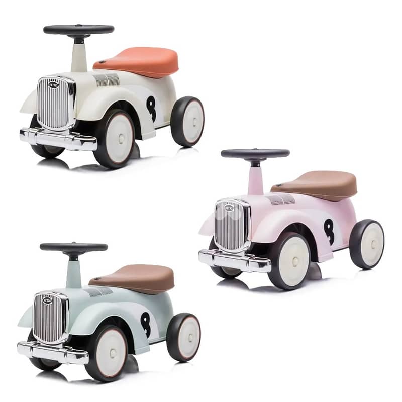 Vintage Ride-on Car with Storage Space - سيارة أطفال كلاسيكية للركوب 0
