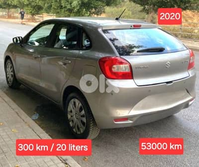 2020 Suzuki Baleno  53000 km    مصدر الشركة لبنان شبه جديدة