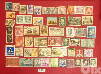 World old 50+ stamps since 1960's Lot # B-254