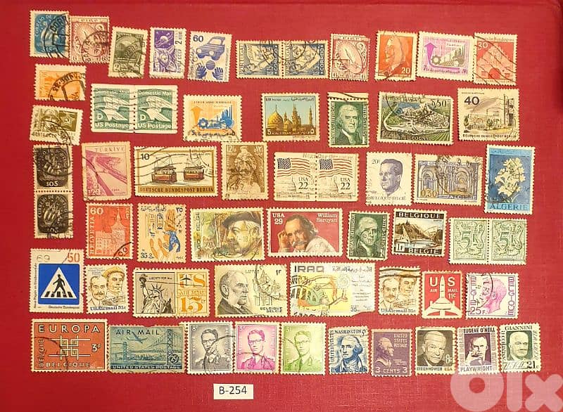 World old 50+ stamps since 1960's Lot # B-254 0