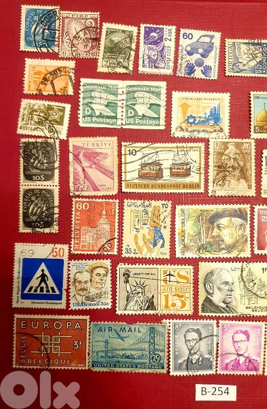 World old 50+ stamps since 1960's Lot # B-254 3