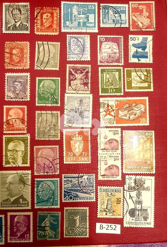 World old 50+ stamps since 1940's Lot # B-252 1