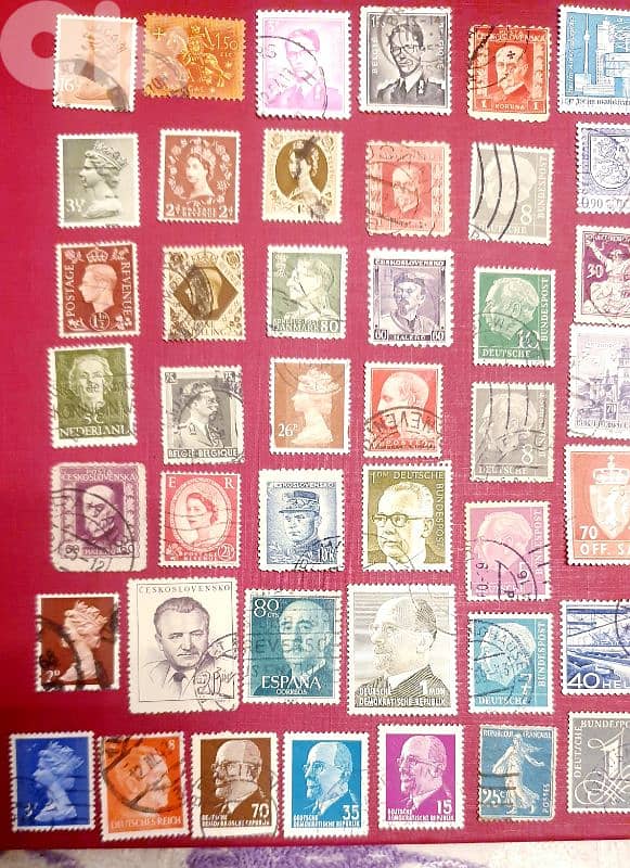 World old 50+ stamps since 1940's Lot # B-252 2