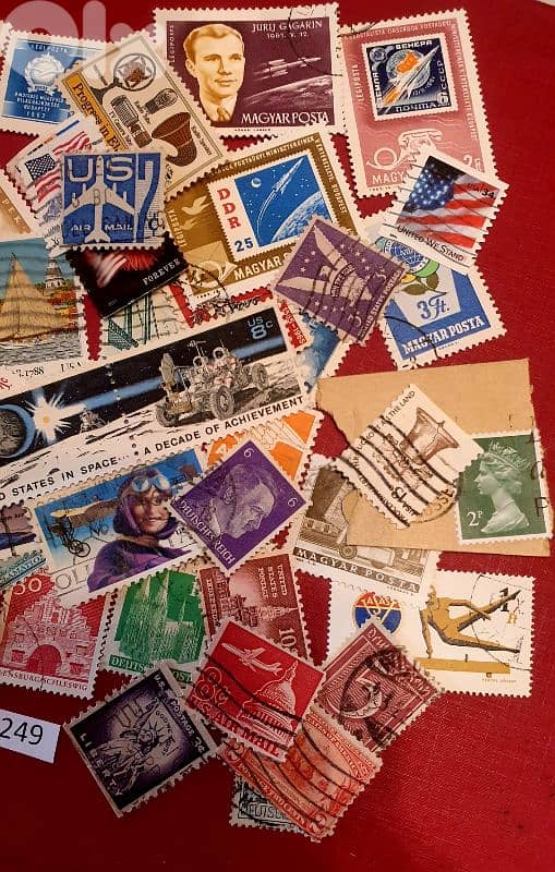 World old 50+ stamps since 1940's Lot # B-249 1