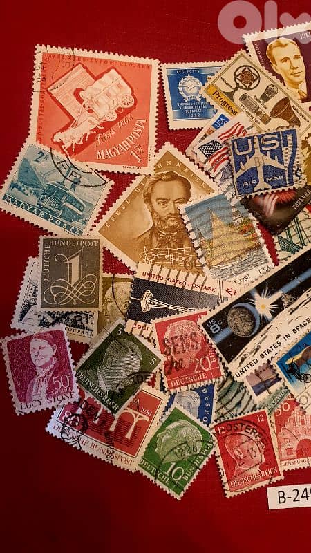 World old 50+ stamps since 1940's Lot # B-249 2
