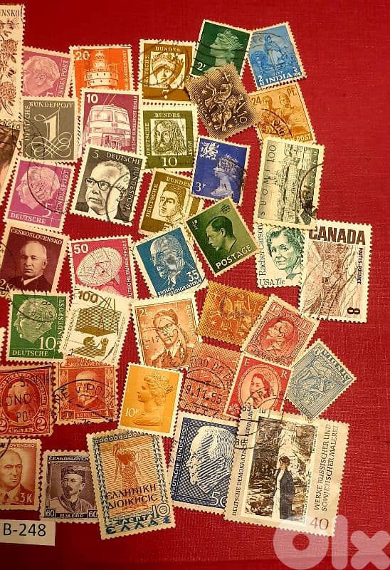 World old 50+ stamps since 1940's Lot # B-248 2