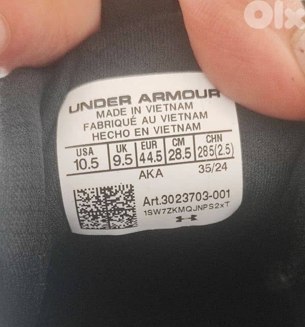 Original Under Armour Men's T3 cross Trainer size 44 1