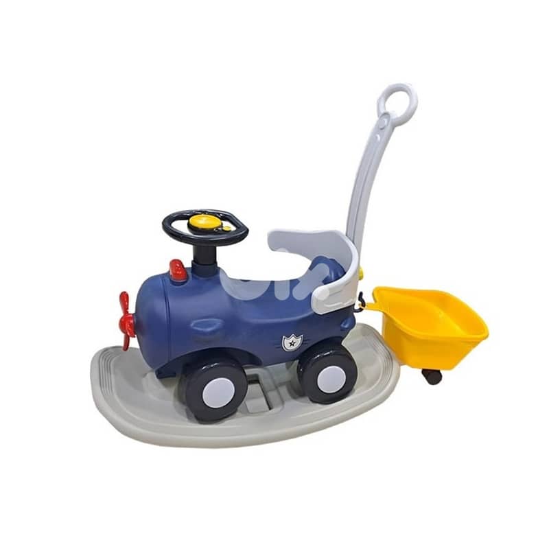 3 In 1 Convertible Rocking Ride-on Push Car- سيارة أطفال قابلة للتحويل 0