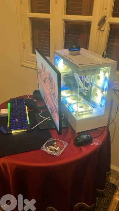 computer pc case screen mouse key headset