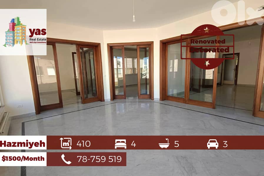 Hazmiyeh 410m2 | Rent | Calm Area | Dead End Street | AA/EL 0