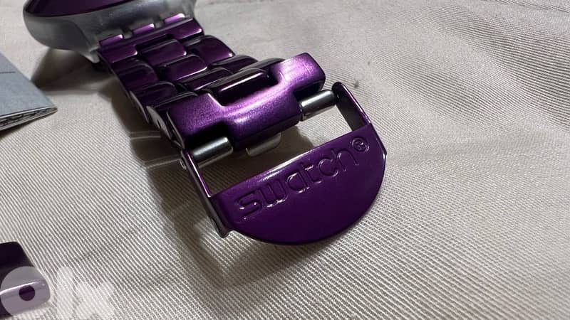 Swatch Watch Unisex Purple 3