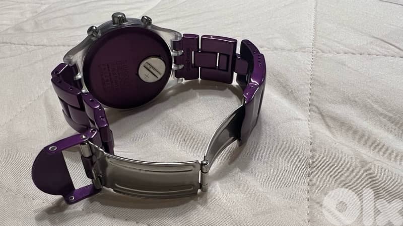 Swatch Watch Unisex Purple 4