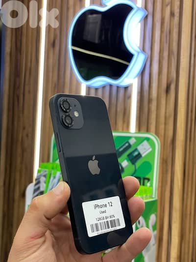 iPhone 12 128Gb like new super clean BH:80%