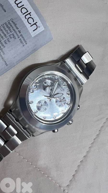 Swatch Watch Unisex Silver 0
