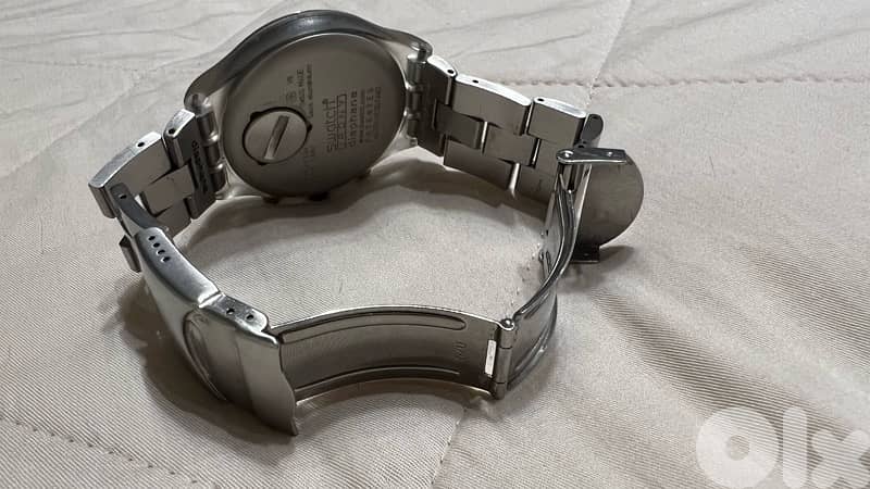 Swatch Watch Unisex Silver 3