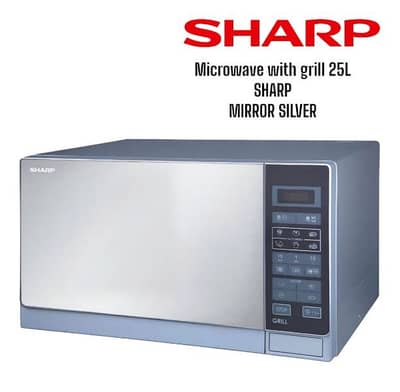 microwave 25L SHARP mirror with grill