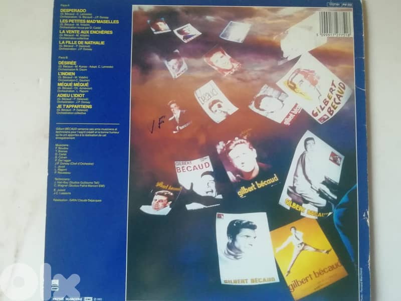 Gilbert Bécaud Desperado - Olympia 83  Vinyl LP 1