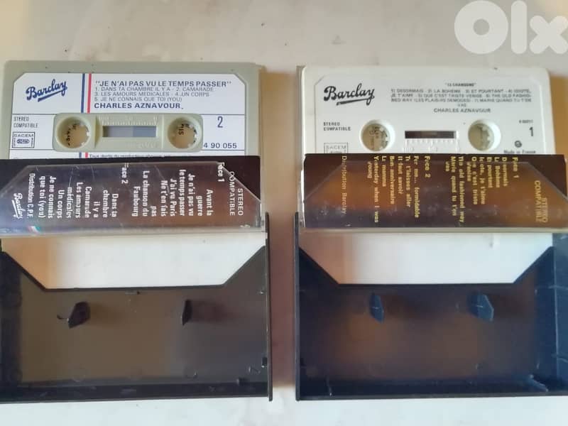 Two charles Aznavour original cassettes 1
