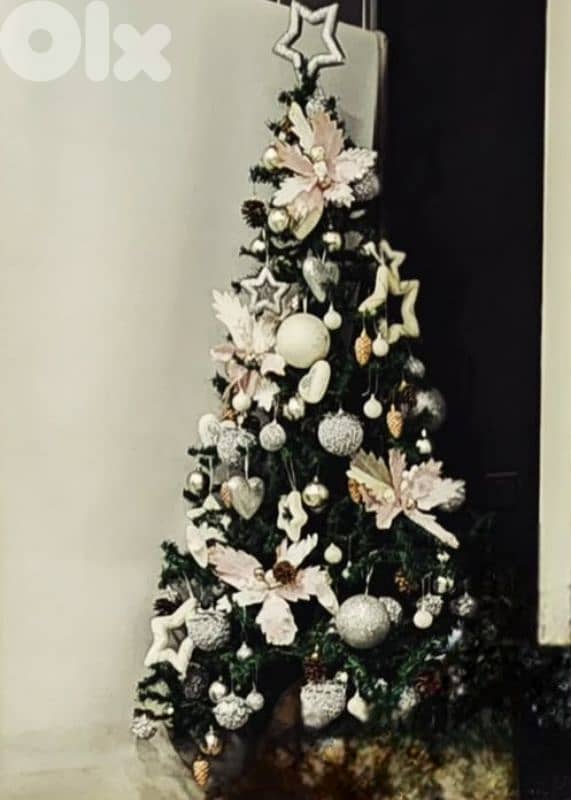christmas tree and christmas decoration 0