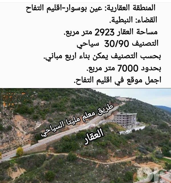 أرض للبيع في الجنوب إقليم التفاح 4