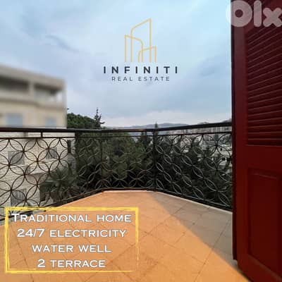 Unique Traditional Apartment for Rent in Aley شقة مميزة للإيجار-عاليه