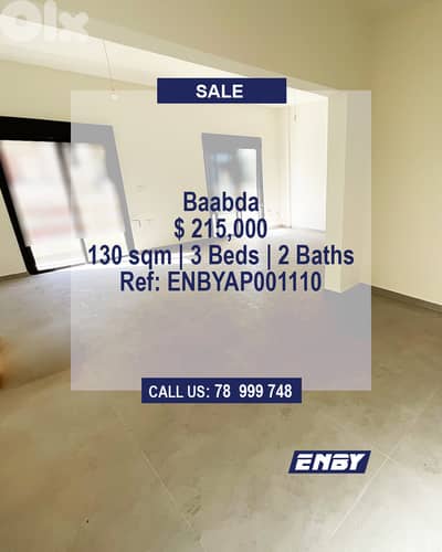 Apartment for Sale in Baabda | Fully renovated | Great Balcony View