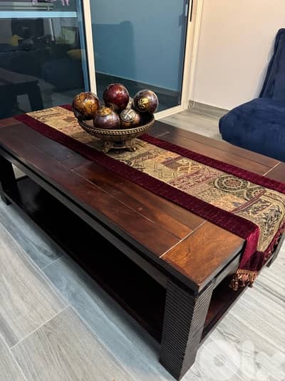 all wood coffee table