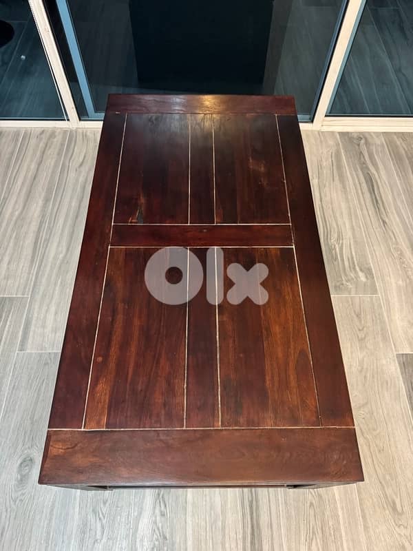 all wood coffee table 1