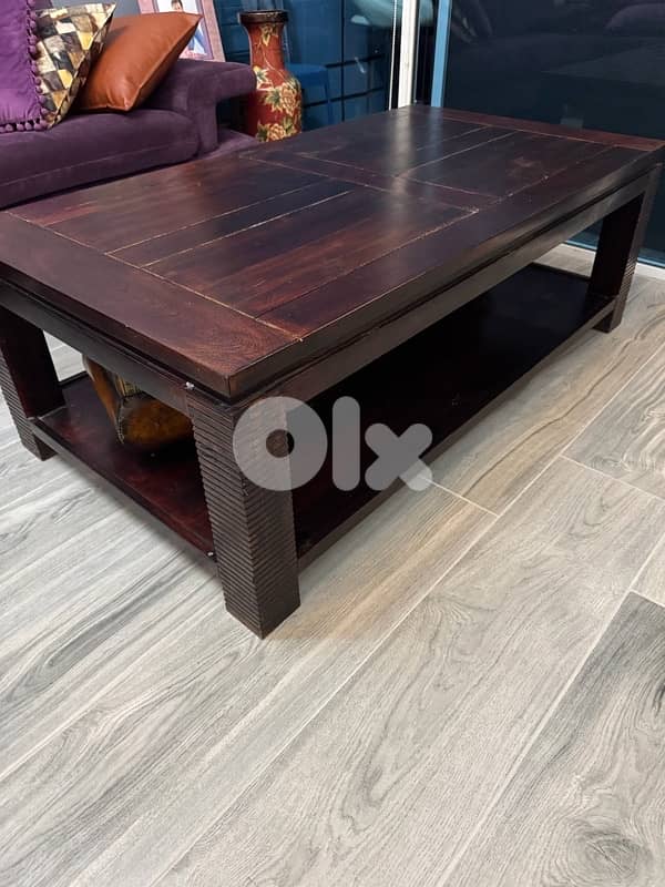 all wood coffee table 2